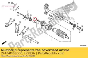 honda 24434MGSD30 ko?nierz, stoper b?bna zmiany biegów - Dół