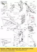 390621425, Kawasaki, refroidissement par tuyau, head-rad kx80-r1 kawasaki  kx 80 85 100 1991 1992 1993 1994 1995 1996 1997 1998 1999 2000 2001 2002 2003 2005 2006 2007 2008 2009 2010 2011 2012 2013 2014 2015 2016 2017 2018 2019 2020, Nouveau