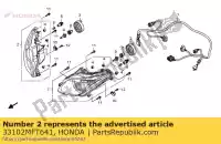 33102MFT641, Honda, unità faro, r. honda fjs 400 600 2009 2010 2011 2012, Nuovo