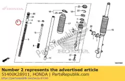 geen beschrijving beschikbaar op dit moment van Honda, met onderdeel nummer 51400K28911, bestel je hier online: