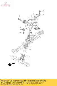 yamaha 4H72344101P0 supporto, impugnatura superiore - Il fondo