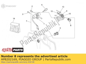 aprilia AP8202169 top box lock - Bottom side