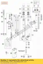 Here you can order the spring 5,0n/mm set d=4,9mm from KTM, with part number 91410105S: