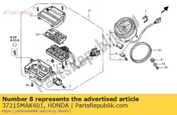 Aqui você pode pedir o borracha, montagem em Honda , com o número da peça 37215MAK601: