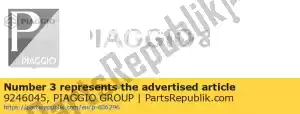 Piaggio Group 9246045 élément - La partie au fond