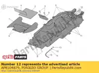 AP8104879, Piaggio Group, Soporte de tubo aprilia  rsv rsv tuono 1000 2004 2005 2006 2007 2008 2009, Nuevo