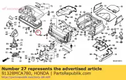 Tutaj możesz zamówić pr? T, napastnik baga? Nika od Honda , z numerem części 81328MCA780: