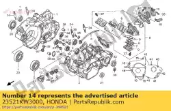 Here you can order the plate a, bearing setting from Honda, with part number 23521KW3000: