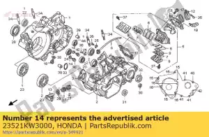 honda 23521KW3000 plate a, bearing setting - Bottom side