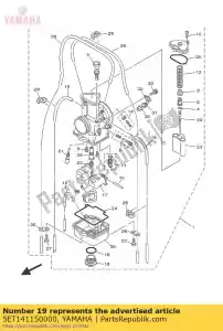 yamaha 5ET141150000 plugue parafuso - Lado inferior