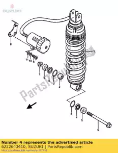 Suzuki 6222643410 sigillo, polvere - Il fondo