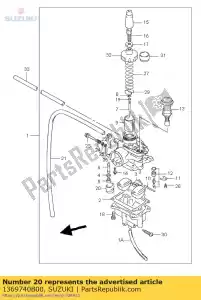 suzuki 1369740B00 cap - Bottom side