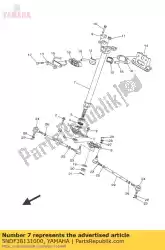 Here you can order the column, steering 2 from Yamaha, with part number 5NDF38131000: