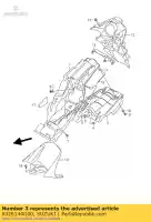 6326144G00, Suzuki, heat shield, rear Suzuki GSR 600 U A S UA, New