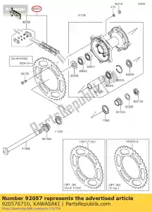 Kawasaki 920570710 corrente, unidade, did520vt2x11 - Lado inferior