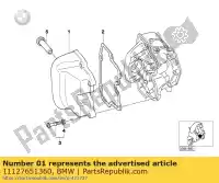 11127651360, BMW, cylinder head cover bmw c1 125 200 2000 2001 2002 2003 2004, New