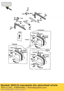 kawasaki 350111301 séjour, sac, rh zg1000-a1 - La partie au fond