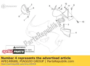 Piaggio Group AP8148688 chiusura carena v.blu r - Parte superiore