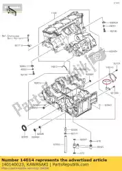 Here you can order the plate-position from Kawasaki, with part number 140140023: