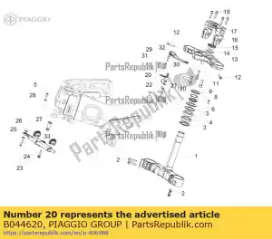 Piaggio Group B044620 fairlead - Bottom side