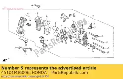 Here you can order the no description available at the moment from Honda, with part number 45101MJ6006: