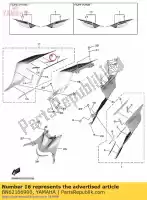 BN62166900, Yamaha, zegel yamaha yzf600 yzfr6 yzfr6l yzf600l 600 , Nieuw