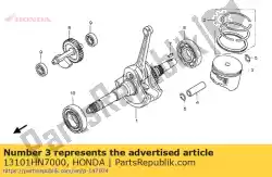 Here you can order the piston (std.) from Honda, with part number 13101HN7000: