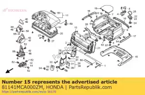 Honda 81141MCA000ZM deksel, lwr * r287m * - Onderkant