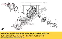 Aqui você pode pedir o arruela, impulso em Honda , com o número da peça 42616MT3000: