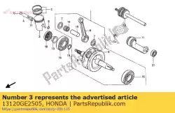 Tutaj możesz zamówić t? Ok b od Honda , z numerem części 13120GE2505: