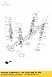 Qui puoi ordinare valvola, scarico da Yamaha , con numero parte 33D121210000: