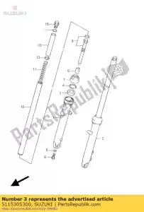 suzuki 5115305300 uszczelka olejowa, fr dla - Dół