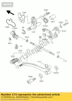 172BA0614, Kawasaki, stud, 6x14 gemeenschappelijk kawasaki en er gpz gtr kle ltd zl zrx zx zxr zz r zzr 450 500 750 900 1000 1100 1200 1985 1986 1987 1988 1989 1990 1991 1992 1993 1994 1995 1996 1997 1998 1999 2000 2001 2002 2003 2004 2005 2006 2007, Nieuw