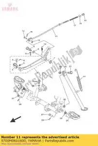 yamaha 9700M0601600 parafuso - Lado inferior