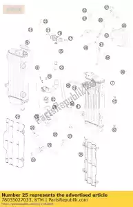 ktm 78035027033 radiateur h. cpl. w. y-partie 08 - La partie au fond