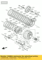 13089S009, Kawasaki, plate-clutch kawasaki klv  a klv1000 1000 , New