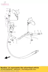 Qui puoi ordinare specchio retrovisore (sinistra) da Yamaha , con numero parte 5C4262800000: