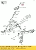 922001858, Kawasaki, 01 rondelle, 25.5x36x1.6 kawasaki  300 400 2017 2018 2019 2020 2021, Nouveau