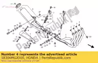 18306MGJD00, Honda, pet, staart honda cbf  a f fa ft cbf1000f cbf1000fa cbf1000fsa cbf1000fta cbf1000fs cbf1000ft 1000 , Nieuw