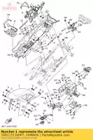 14B2151100P7, Yamaha, garde-boue avant yamaha  mt yzf r 1000 2013 2014 2016 2017, Nouveau