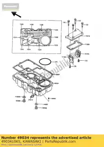 kawasaki 490341065 pan-olie zx1000-a1 - Onderkant