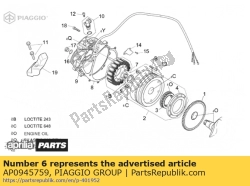 Aprilia AP0945759, Break washer a22, OEM: Aprilia AP0945759