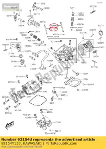 kawasaki 92154Y133 ?ruba, ko?nierz, 6x110 kvf300cgf - Dół