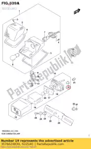 suzuki 3576624B30 espaçador - Lado inferior