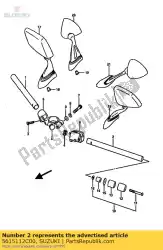 Aquí puede pedir manillar, l. De Suzuki , con el número de pieza 5615112C00: