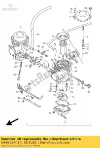 suzuki 0949124013 jato principal - Lado inferior