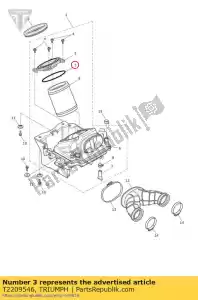 triumph T2209546 tampa do selo - Lado inferior