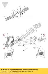 Aquí puede pedir tornillo m8 x 30 s / s de Triumph , con el número de pieza T3331022: