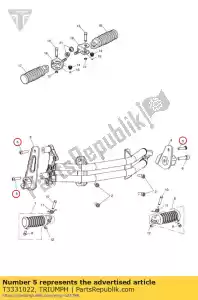 triumph T3331022 tornillo m8 x 30 s / s - Lado inferior