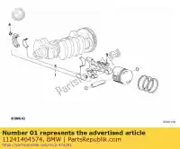 11241464574, BMW, connecting rod - 421g pl 131 mm  (from 08/1992) bmw  1100 1992 1993 1994 1995 1996 1997, New